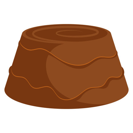 Round filled chocolate candy. Vectorのイラスト素材