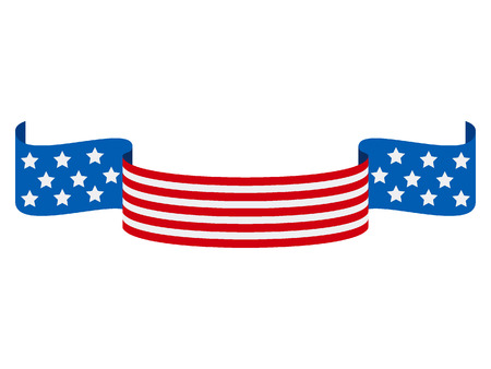 Vector illustration of a USA Celebration Bannerのイラスト素材