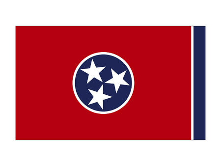 Flag of the State of Tennesseeのイラスト素材