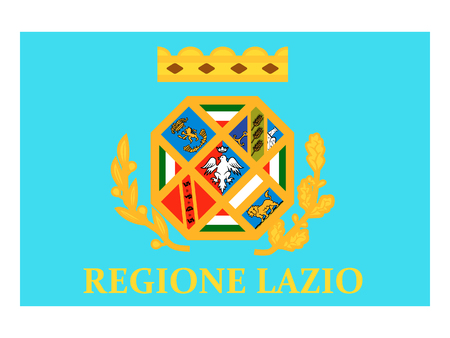 Flag of the Italian Region of Lazioのイラスト素材