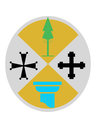 Coat of Arms of the Italian Region of Calabriaのイラスト素材