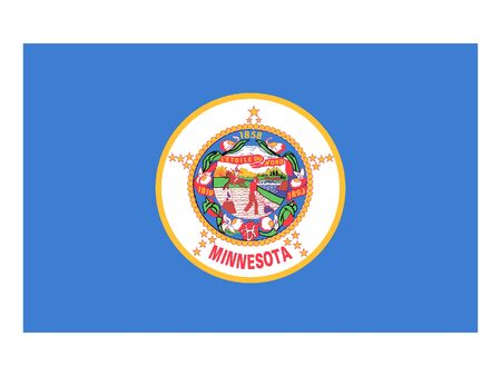 US State of Minnesota Flagのイラスト素材