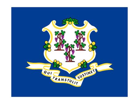 US State of Connecticut Flagのイラスト素材