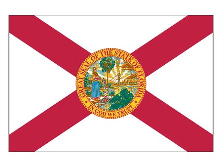 US State of Florida Flagのイラスト素材