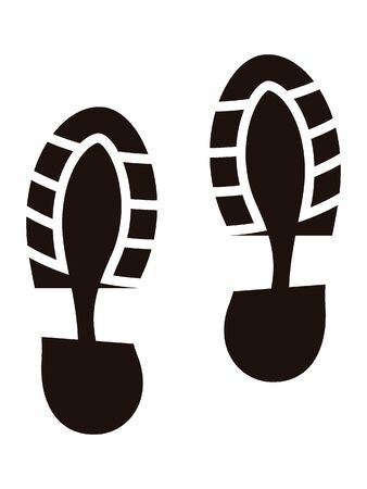Human Shoe Footprintのイラスト素材