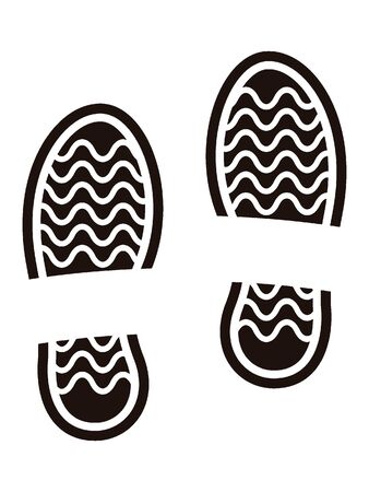 Human Shoe Footprintのイラスト素材