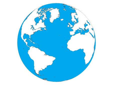 Picture of the Globe (Americas, Africa, Europe)のイラスト素材