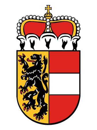 Coat of Arms of the Austrian State of Salzburgのイラスト素材