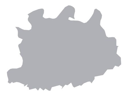 Gray Map of Belgian Province of Antwerpのイラスト素材