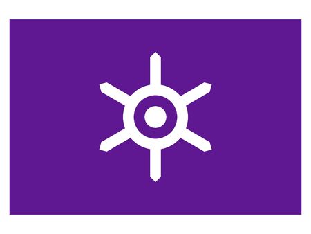 Flag of Japanese City of Tokyo, Japanのイラスト素材
