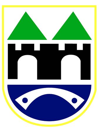 Coat of Arms of the City of Sarajevo, Bosnia and Herzegovinaのイラスト素材