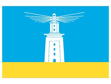 Flag of the City of Alexandria, Egyptのイラスト素材