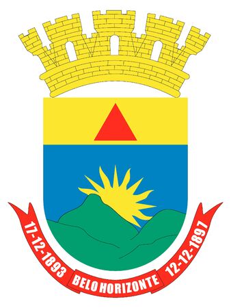 Coat of Arms of the City of Belo Horizonte, Brazilのイラスト素材