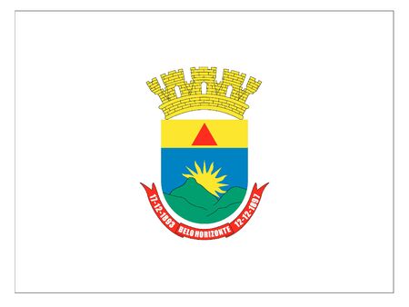 Flag of the City of Belo Horizonte, Brazilのイラスト素材