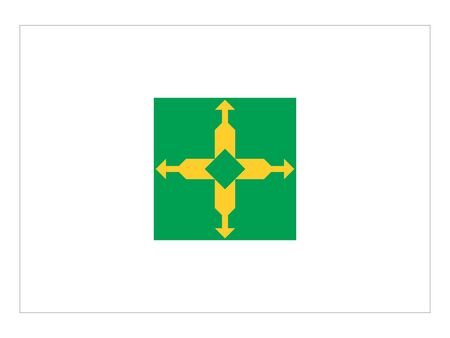 Flag of the City of Brasilia, Brazilのイラスト素材