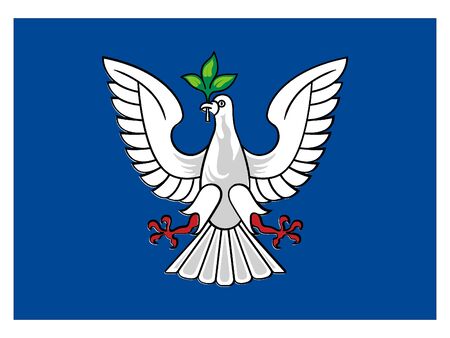 Flag of the City of Salvador, Brazilのイラスト素材