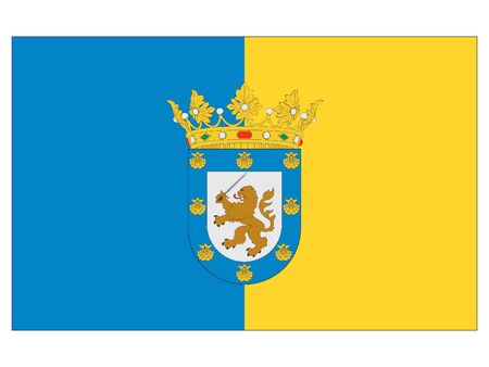 Flag of the City of Santiago, Chileのイラスト素材