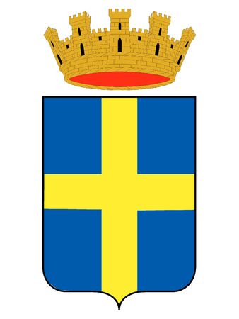 Coat of Arms of the Italian City of Verona, Italyのイラスト素材