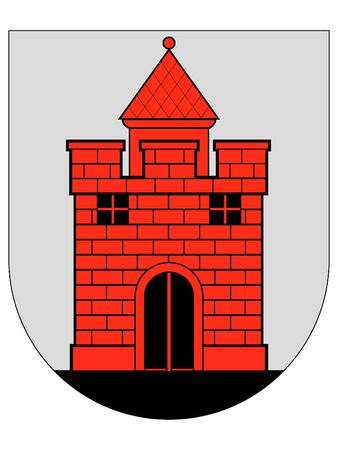 Coat of Arms of Lithuanian City of Panevezys, Lithuaniaのイラスト素材