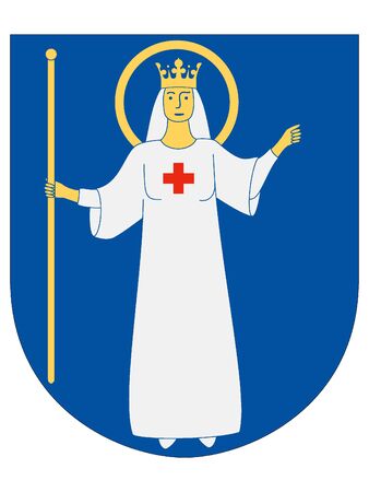 Coat of Arms of the Swedish City of Sodertaljeのイラスト素材