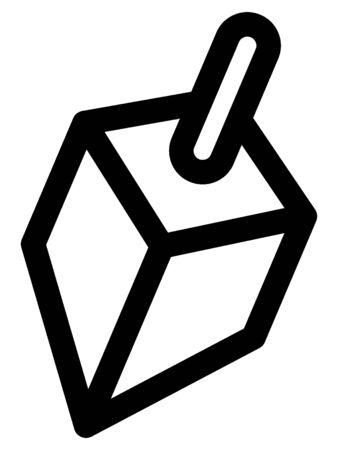 Hanukkah Dreidel Iconのイラスト素材