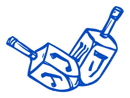 Religious Dreidel Iconのイラスト素材