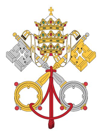 Coat of Arms of Vaticanのイラスト素材