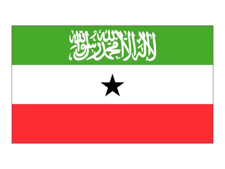 Flat Flag of Somalilandのイラスト素材