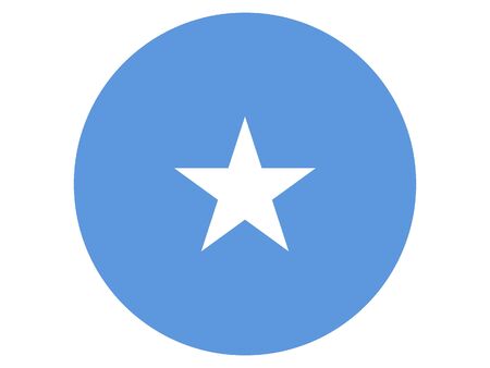 Round Flat Flag of Somaliaのイラスト素材