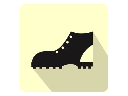 3D Silhouette Illustration of a Mountaineering Boot Iconのイラスト素材