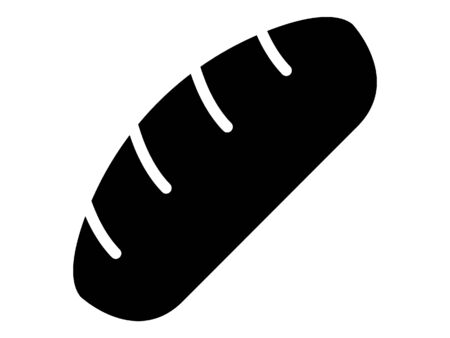 Black Simple Illustration of Religious Service Breadのイラスト素材