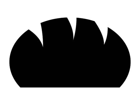Black Simple Illustration of a Religious Service Breadのイラスト素材