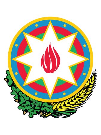 Coat of Arms of Azerbaijanのイラスト素材
