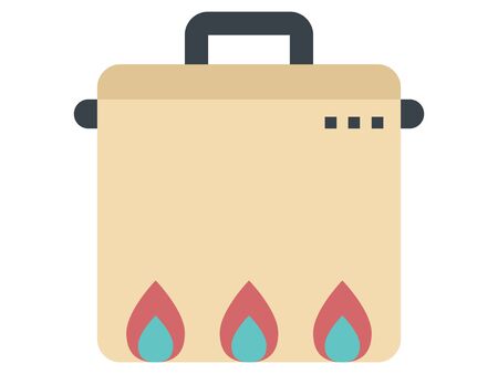 Clip-art Illustration of Boiling Fresh Foods to Fight the Corona-virusのイラスト素材