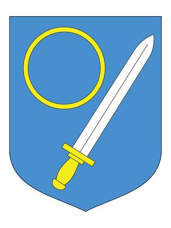 Coat of Arms of Estonian County of VÃµruのイラスト素材