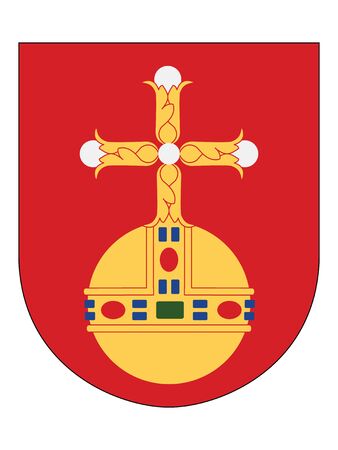 Coat of Arms of the Swedish County of Uppsalaのイラスト素材