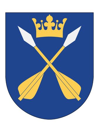 Coat of Arms of the Swedish County of Dalarnaのイラスト素材