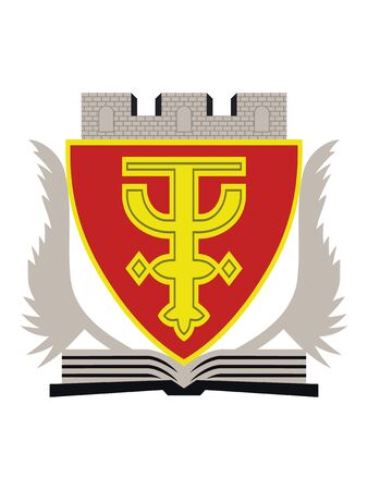 Coat of Arms of the Albanian County of Lezheのイラスト素材