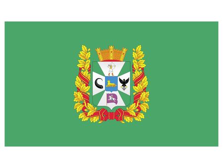 Flag of the Belarus Region of Gomelのイラスト素材