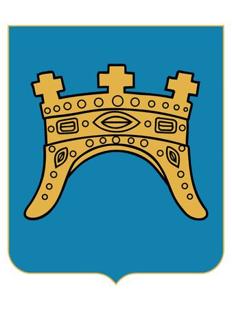 Coat of Arms of the Croatian County of Split-Dalmatiaのイラスト素材
