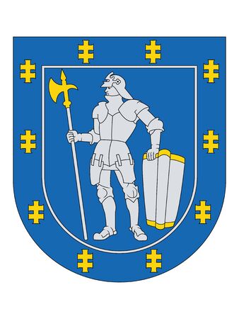 Coat of Arms of the Lithuanian County of Alytusのイラスト素材