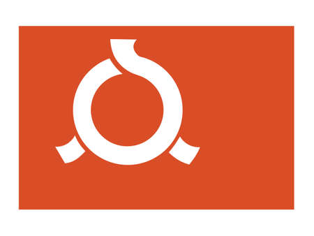 Flag of Fukushima Prefectureのイラスト素材