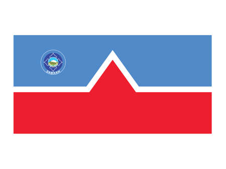 Vector Illustration of the Flag of Mongolian Province of Zavkhanのイラスト素材