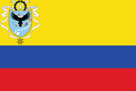 Former Panamanian historic vector flag of the Gran Colombia between 1820 and 1821のイラスト素材