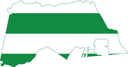 Official administrative flag inside its borders of the NÃµmme district of the Estonian capital city of Tallinn, Estoniaのイラスト素材