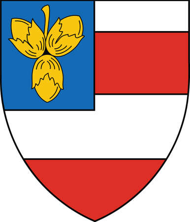 Official administrative coat of arms of the NovÃ½ LÃ­skovec district of the Czech regional capital city of Brno, Czech Republicのイラスト素材
