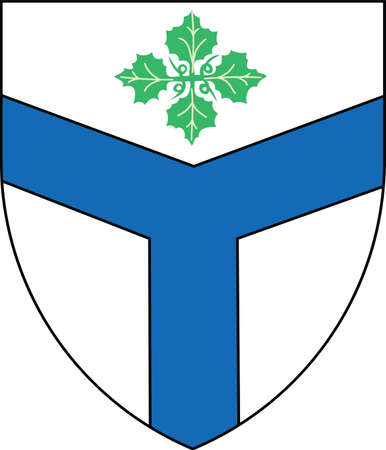 Official administrative coat of arms of the Brno-jih district of the Czech regional capital city of Brno, Czech Republicのイラスト素材