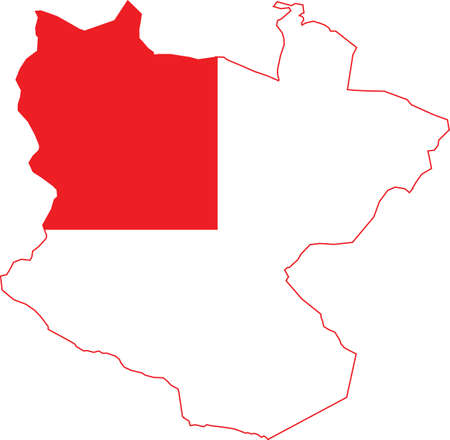 Simple vector administrative flag map of the Spanish regional capital city of Bilbao, Spainのイラスト素材