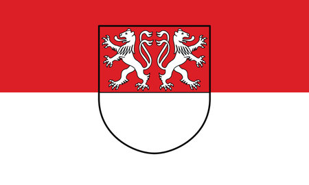 Official flag vector illustration of the German regional capital city of WITTEN, GERMANYのイラスト素材