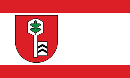 Official flag vector illustration of the German regional capital city of VELBERT, GERMANYのイラスト素材
